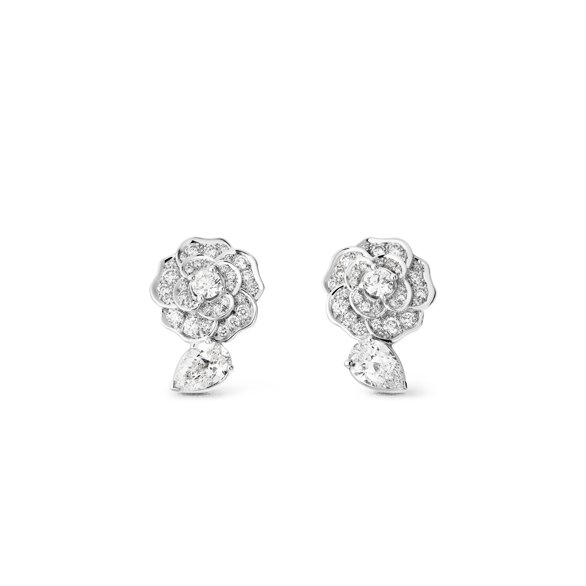 CHANEL CAMÉLIA PRÉCIEUX EARRINGS J11337